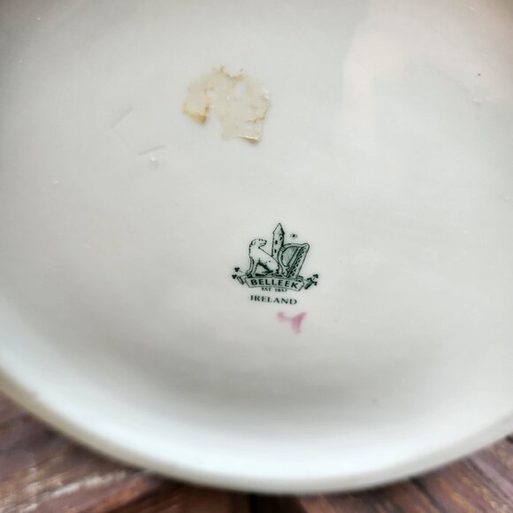 Belleek Powerscourt Pitcher Applied Floral Decorated Panels Heritage Collection - Picture 10 of 13